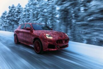 Watch the Maserati Grecale prototype frolicking on the snow
